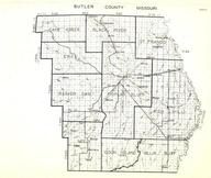 Butler County, Cane Creek, Black River, St. Francis, Coon Island, Gillis Bluff, Ash Hill, Missouri State Atlas 1940c